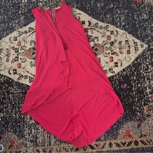 Adeline Rae pink midi dress